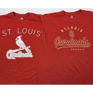 2 St Louis Cardinals Genuine Merchandise T Shirts Red Baseball MLB Size XLarge